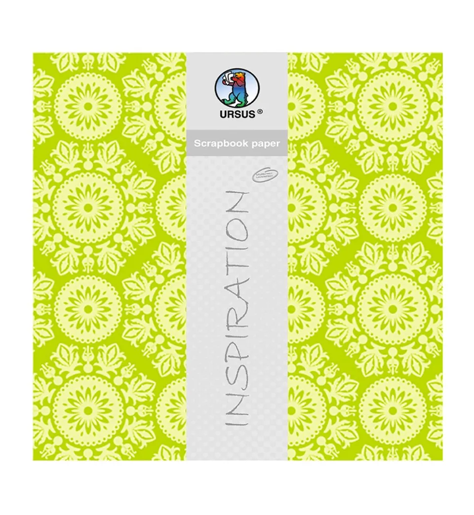 ursus-lotta-2-scrapbook-paper-motiv-123-30-5-x-30-5-cm-190-g-qm-5-blatt image 1