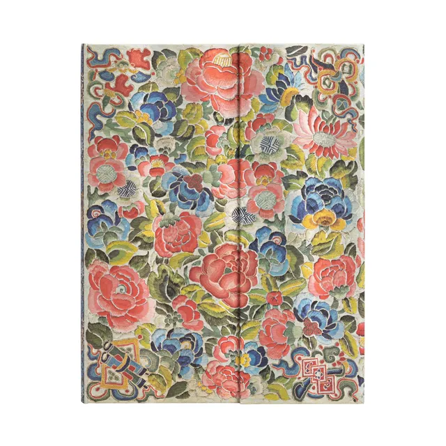 paperblanks-pear-garden-peking-opera-embroidery-ultra-notizbuch-unliniert-hardco image 1