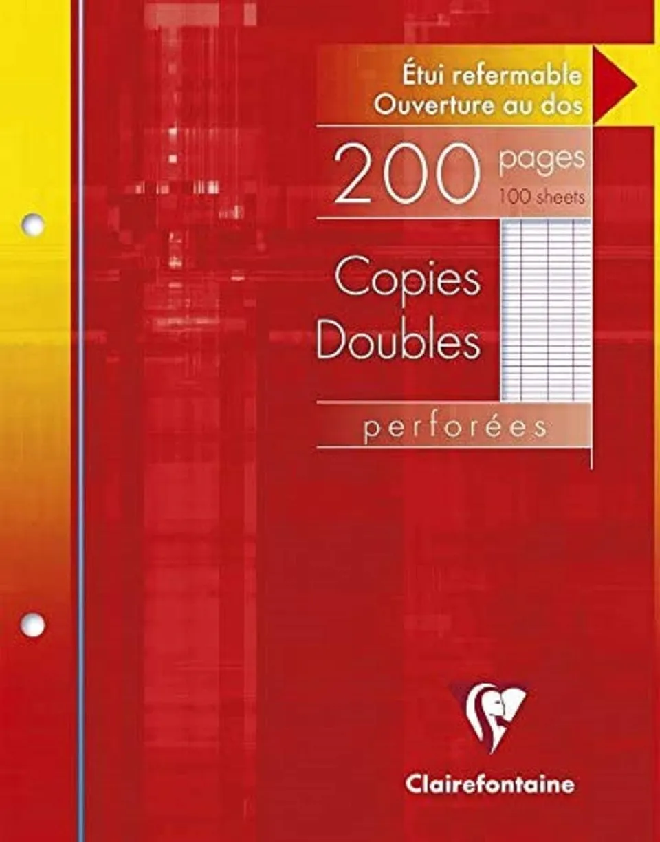 clairefontaine-4411c-klausurb-gen-17x22-cm-90g-franz-sische-lineatur-5x-100-blat image 1