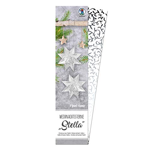 ursus-weihnachtsstern-stella-apart-classic-faltstern-set-wei-silber-folie image 4