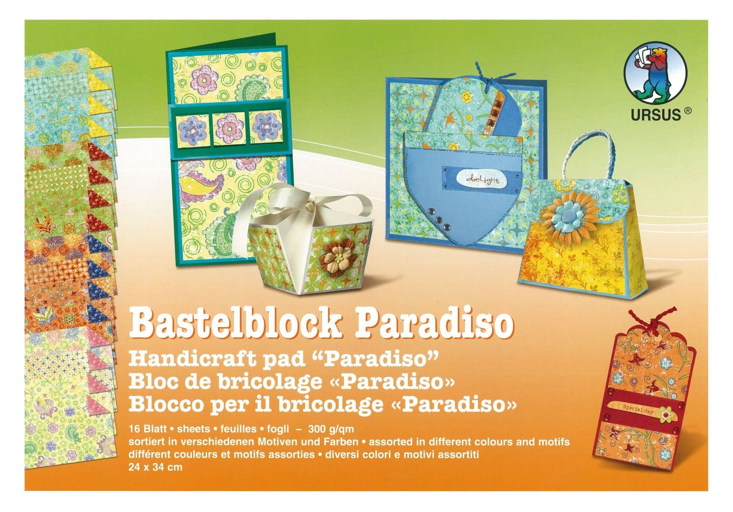 ursus-bastelblock-party-24x34-cm-16-blatt-300-g-m-beidseitig-bedruckt image 7