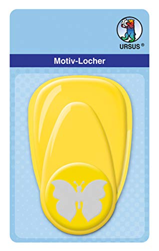 ursus-19490046-motivlocher-mit-hebel-gro-schmetterling-ca-38-1-mm-gelb image 2
