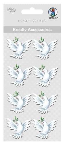 ursus-kreativ-accessoires-bunte-taube-8-selbstklebende-sticker image 7