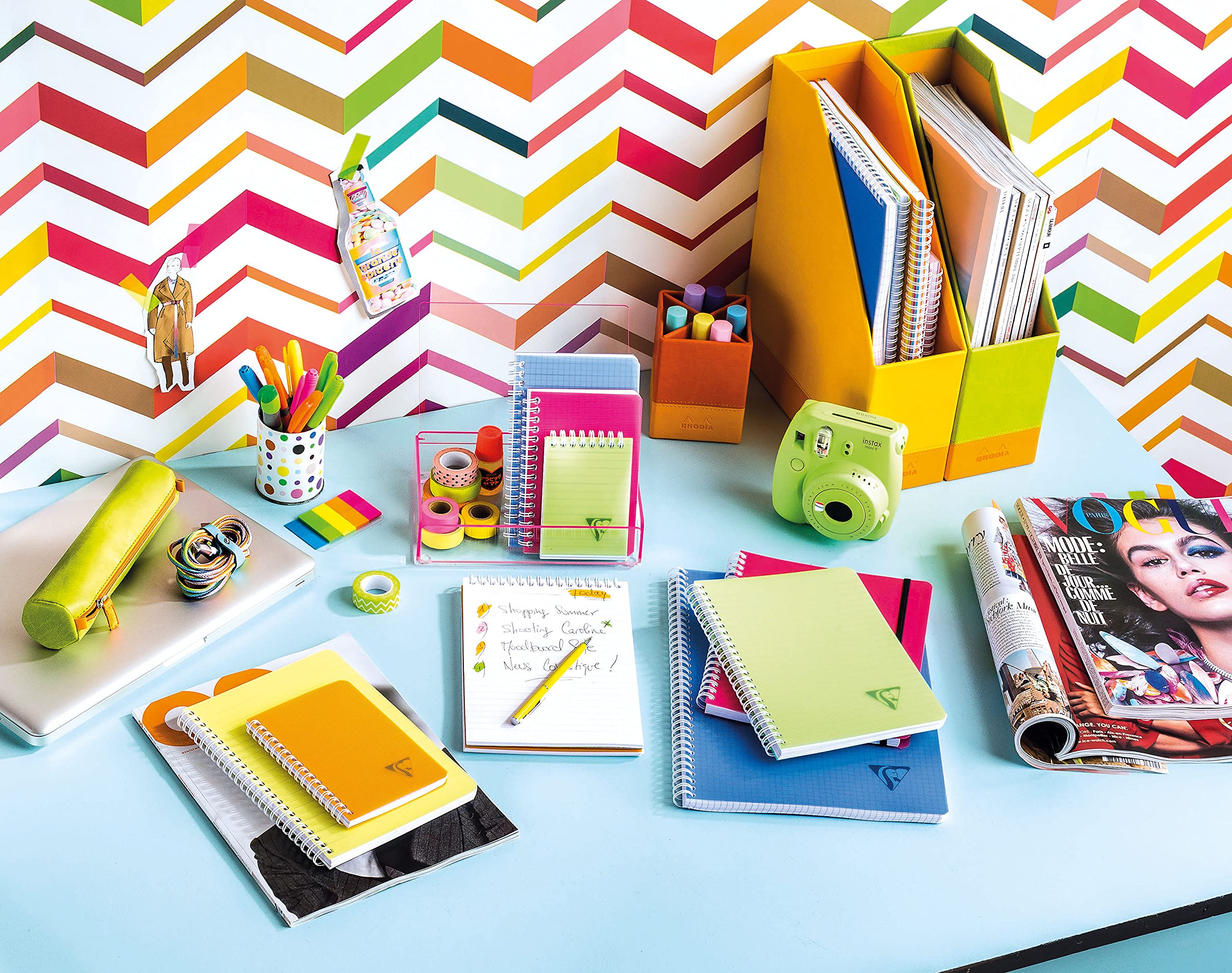 clairefontaine-linicolor-fresh-doppelspiralbuch-9-5x14-cm-50-blatt-kariert image 3