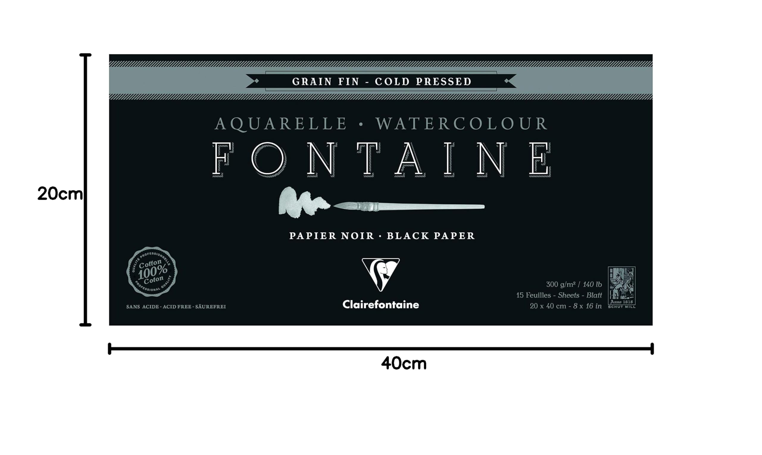 clairefontaine-fontaine-malblock-10x15-cm-300g-schwarz-20-blatt-feine-k-rnung image 5