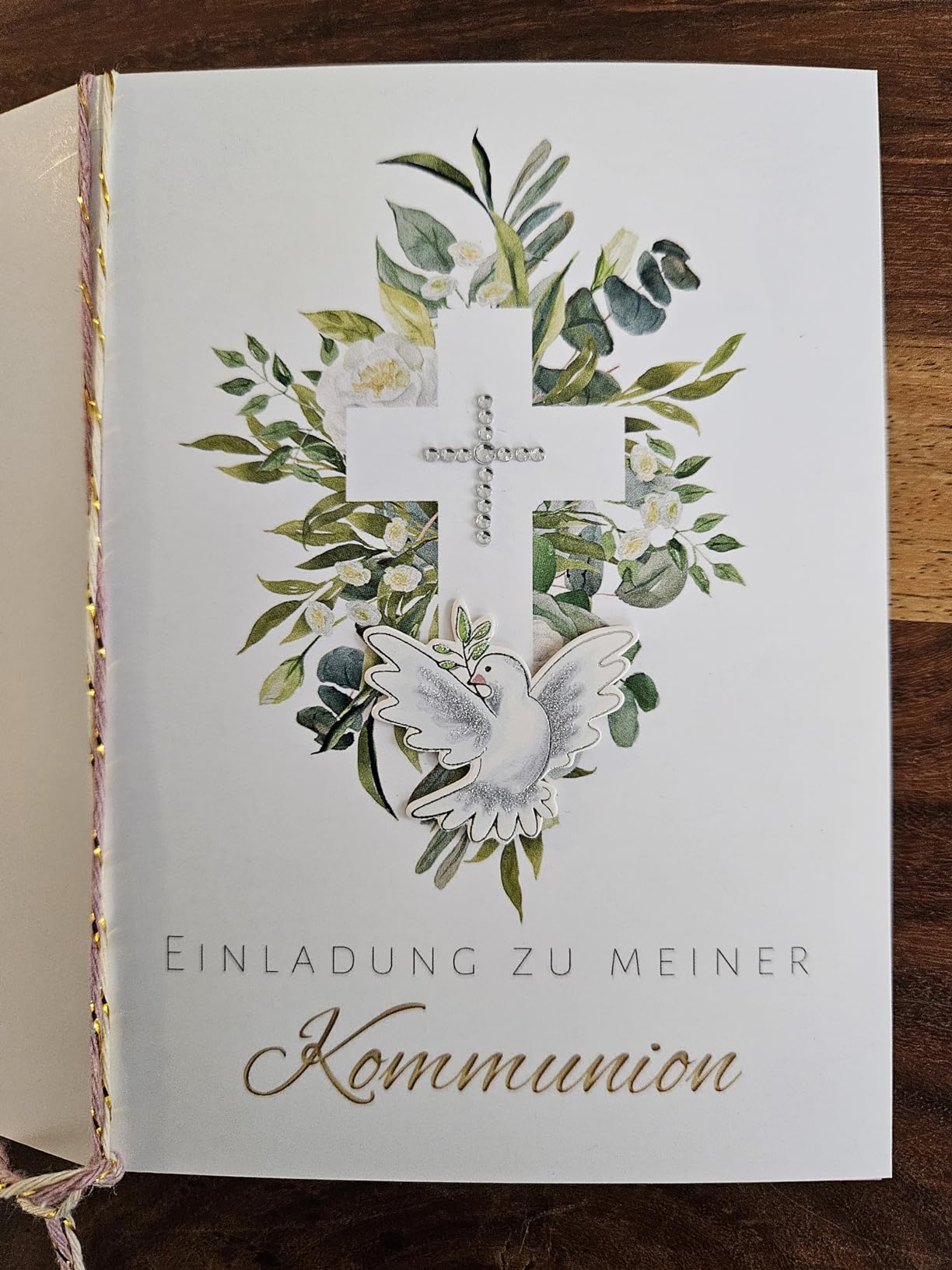 Wunderschön für Kommunionkarte
