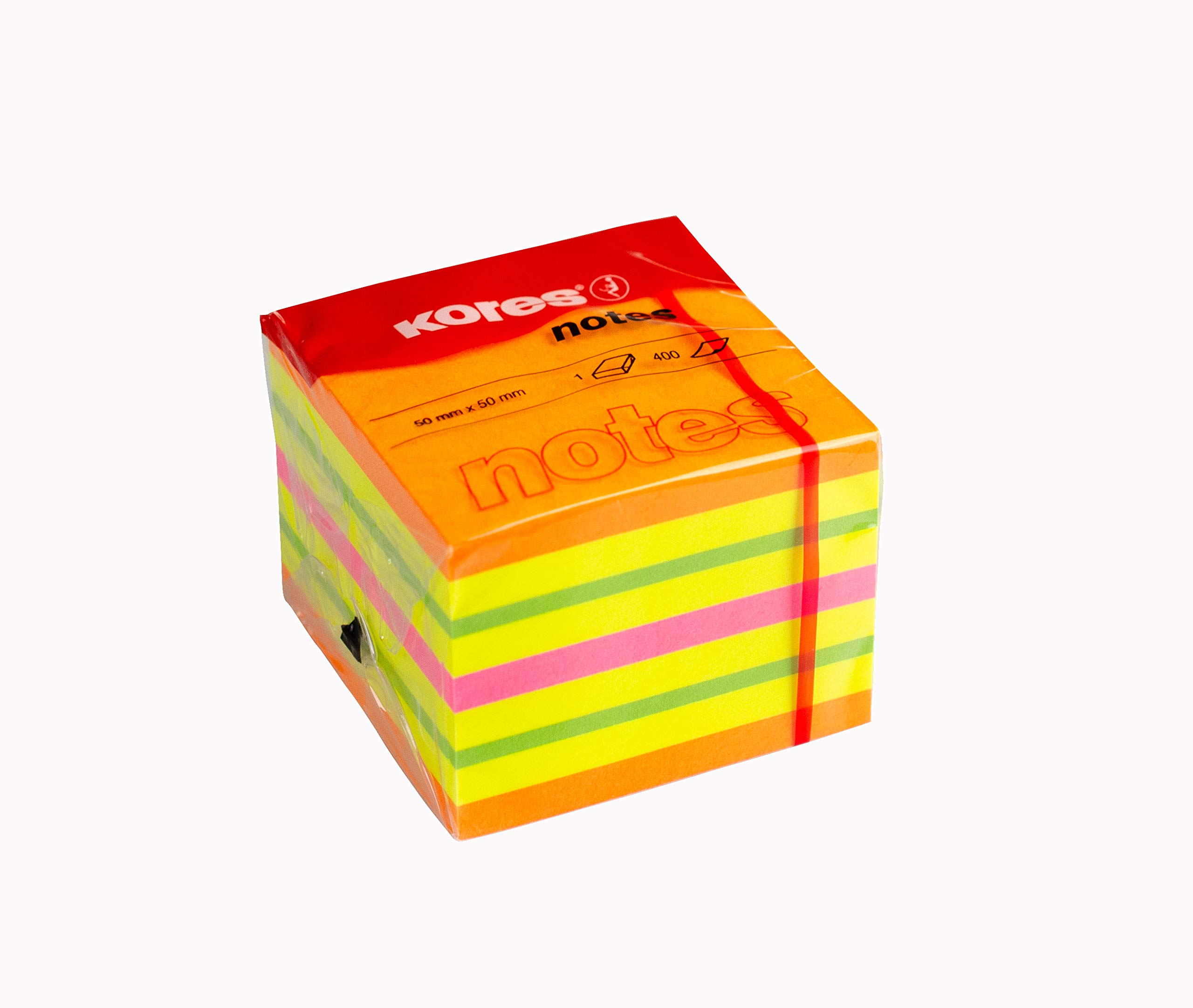 kores-n48460-haftnotizen-w-rfel-50-x-50-mm-neonfarben-5-farbig image 1