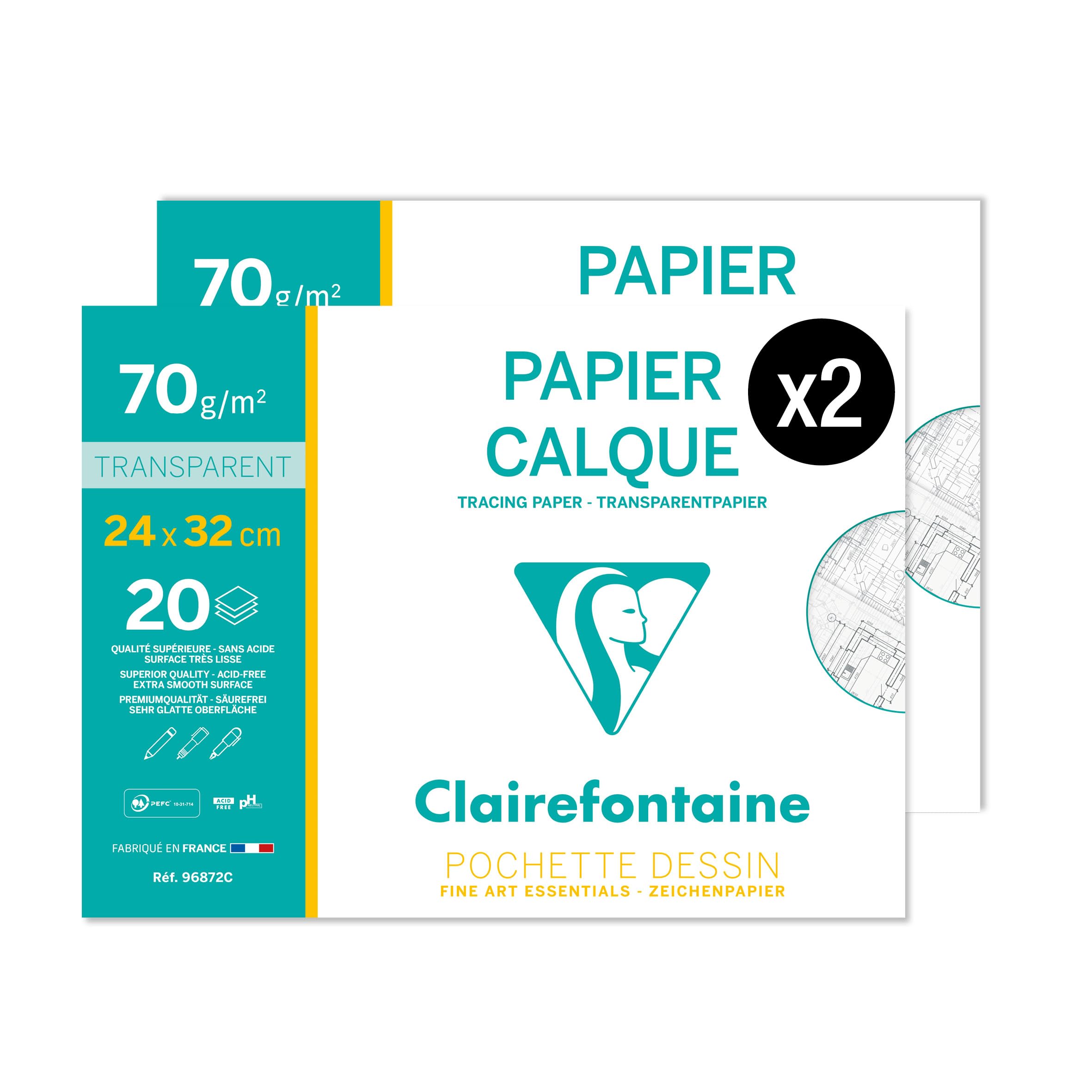 clairefontaine-transparentpapier-mappe-din-a4-90g-12-bogen image 8