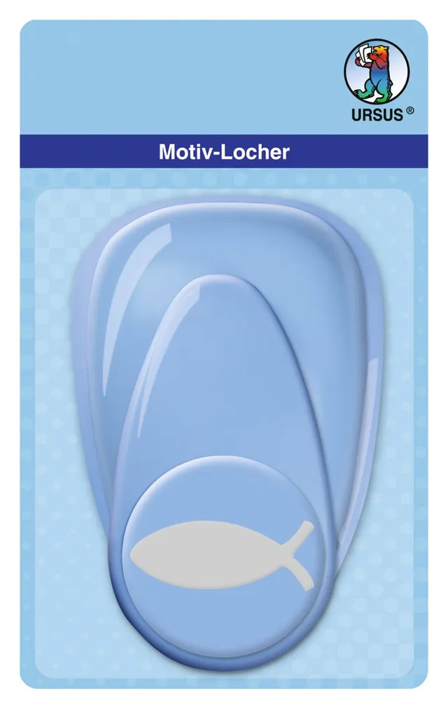 ursus-motivlocher-mit-hebel-maxi-fisch-50-8-mm-blau image 1