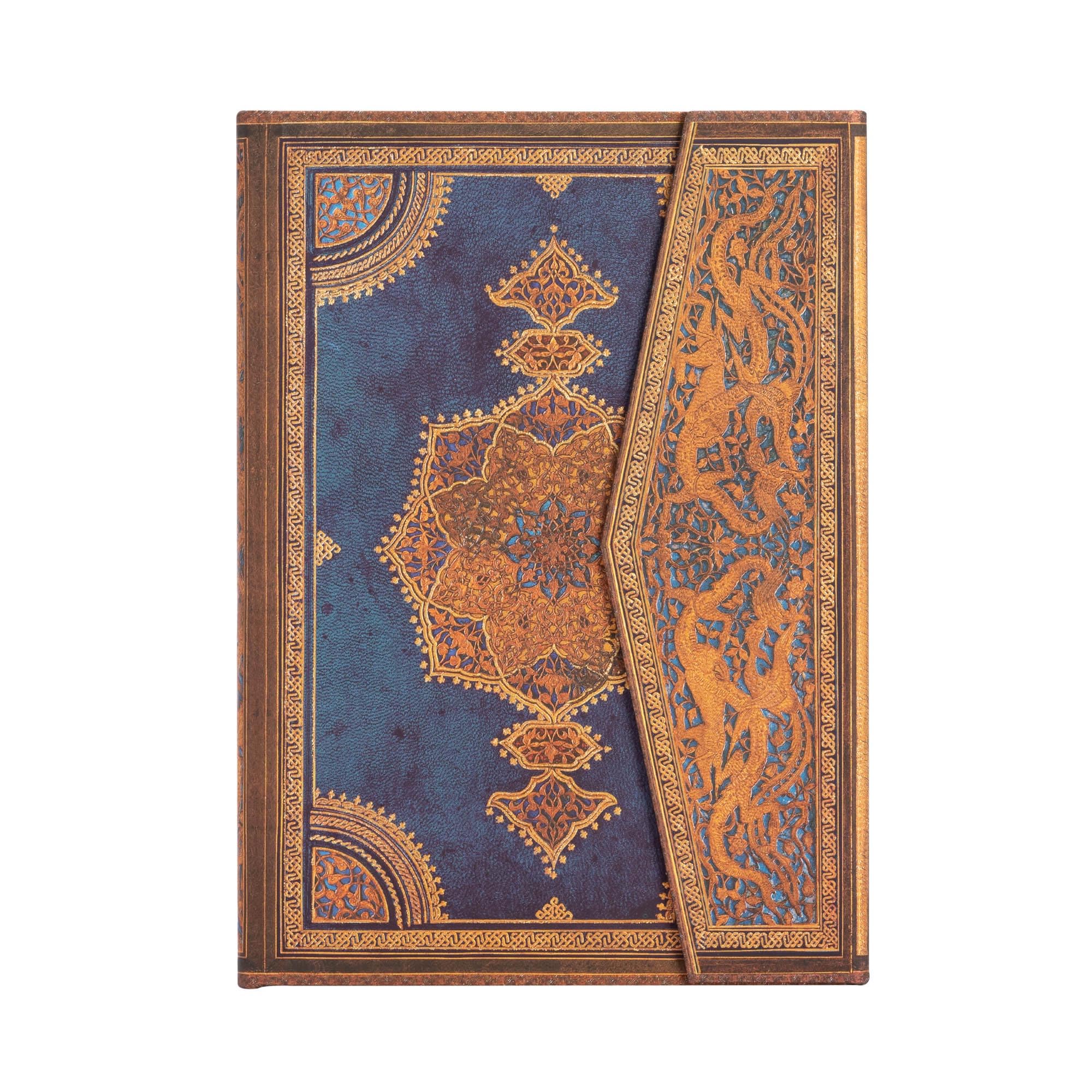 paperblanks-safavid-binding-art-safavid-indigo-midi-journal-unliniert-hardcover- image 1