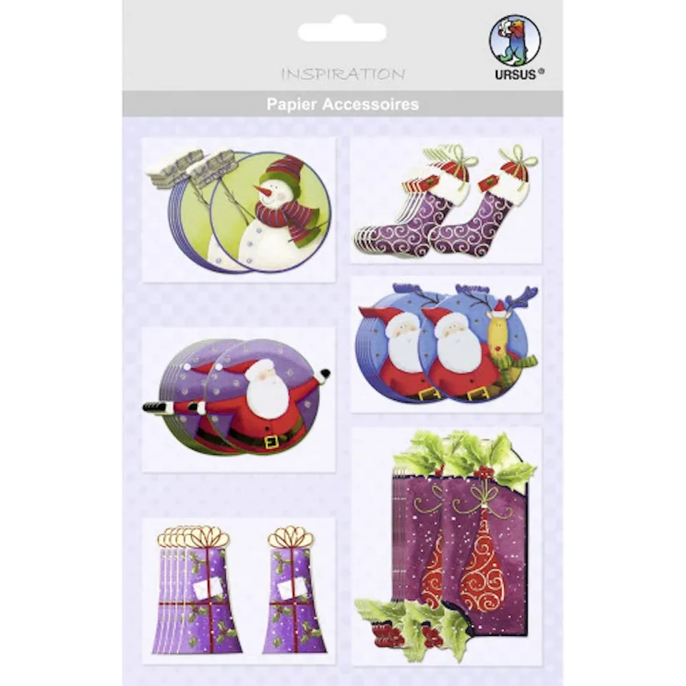 ursus-56500028-papier-accessoires-weihnachtliche-motive-28-36-st-ck-sticker-in-6 image 1