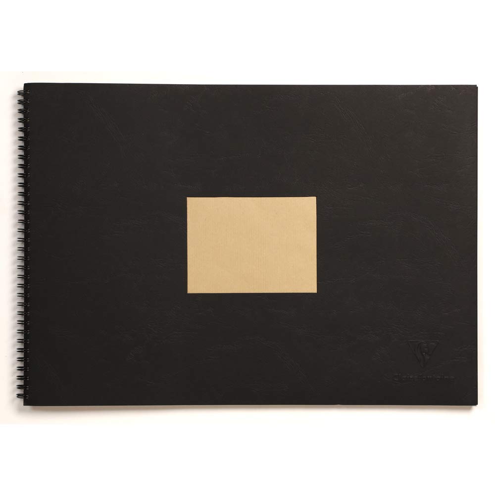 clairefontaine-8370c-skizzenblock-a6-doppelspirale-kraftpapier-90g-braun-60-blat image 7