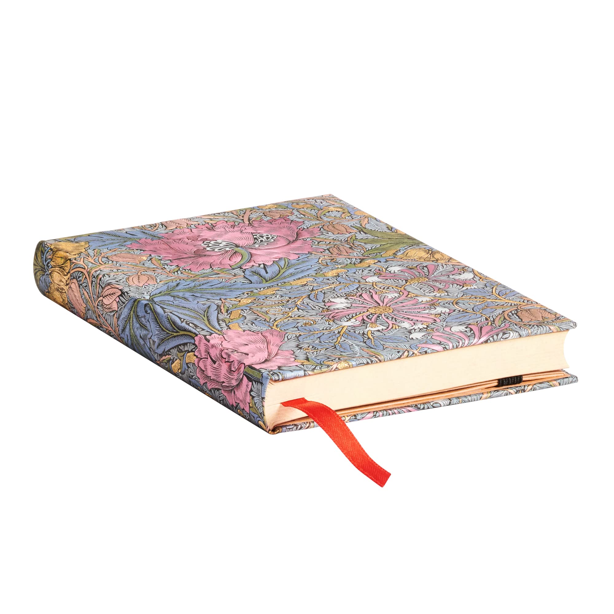 paperblanks-morris-pink-honeysuckle-mini-notizbuch-liniert-hardcover-mit-elastik image 3