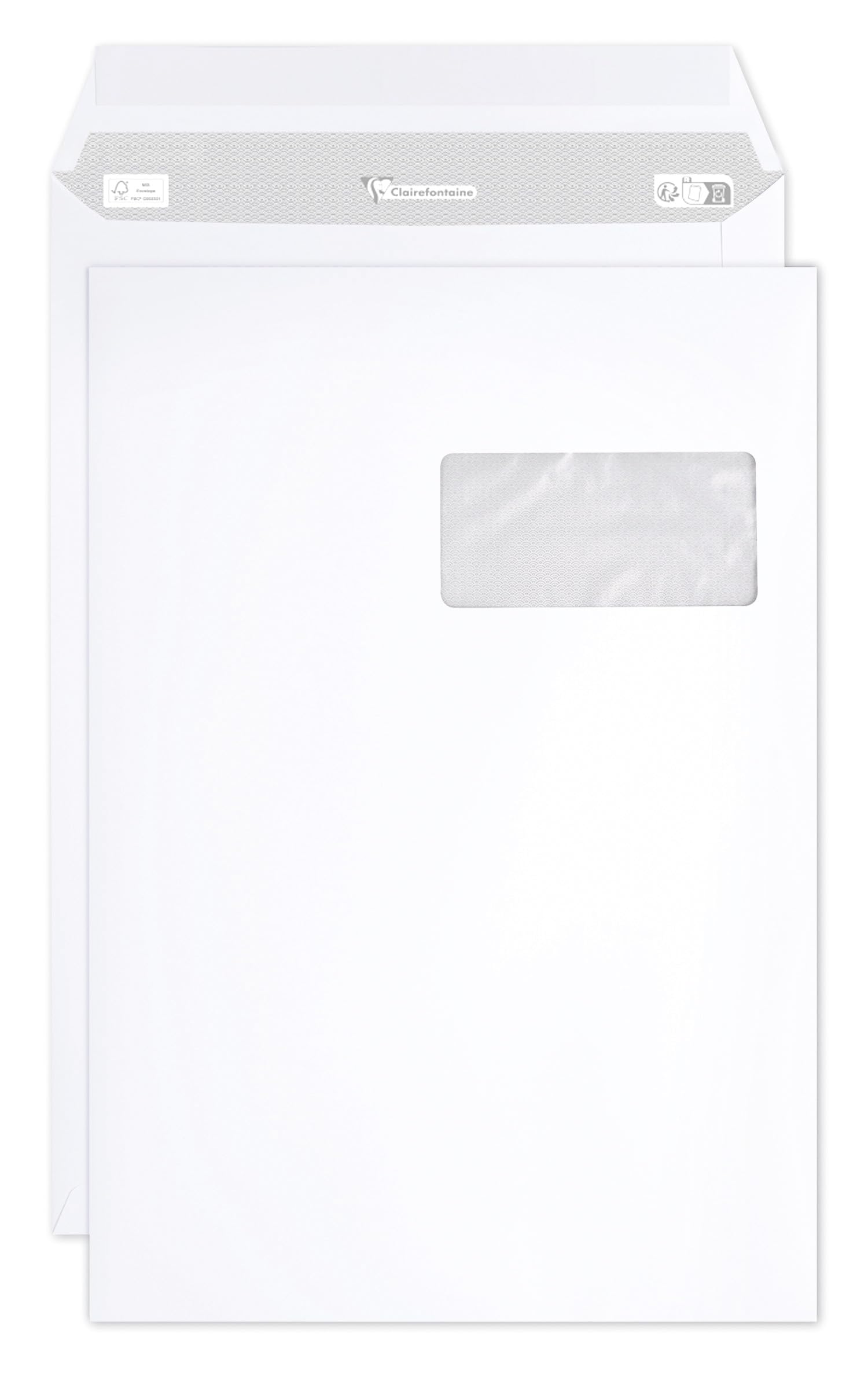 clairefontaine-10250c-versandtaschen-c4-mit-fenster-120g-wei-250-st-ck image 4