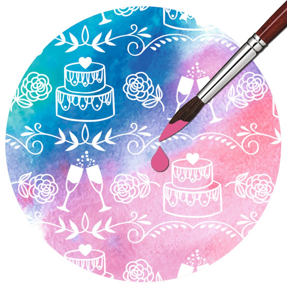 ursus-81934603-zauberpapier-hochzeitstorte-din-a4-250-g-qm-10-blatt-mit-uv-relie image 2