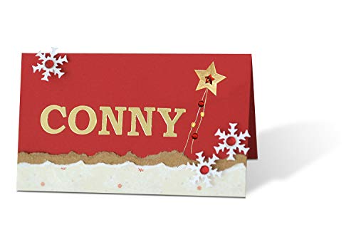 ursus-56400073-kreativ-accessoires-sterne-gold-rot-sticker-set image 4