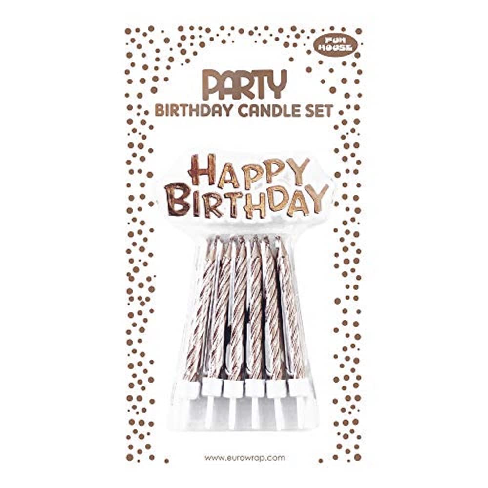 clairefontaine-geburtstagskerzen-rosa-12er-set-happy-birthday-schild image 1
