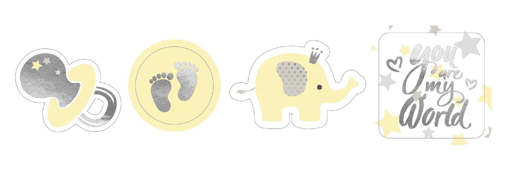 ursus-62454603f-designkarton-set-baby-din-a4-5-karten-20-sticker image 2
