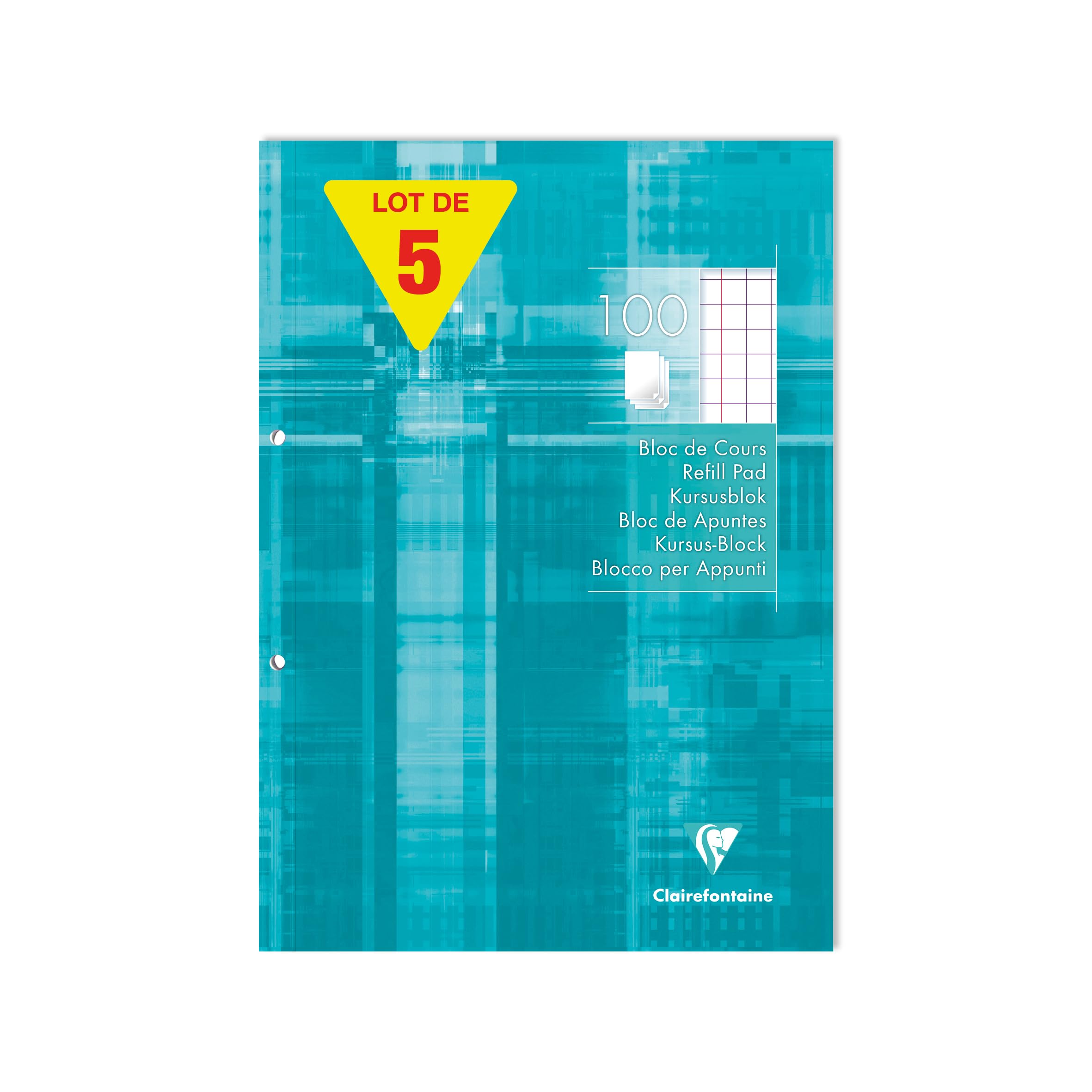 clairefontaine-5815c-academy-kursus-block-a4-100-blatt-kariert-mit-rand-90g image 8