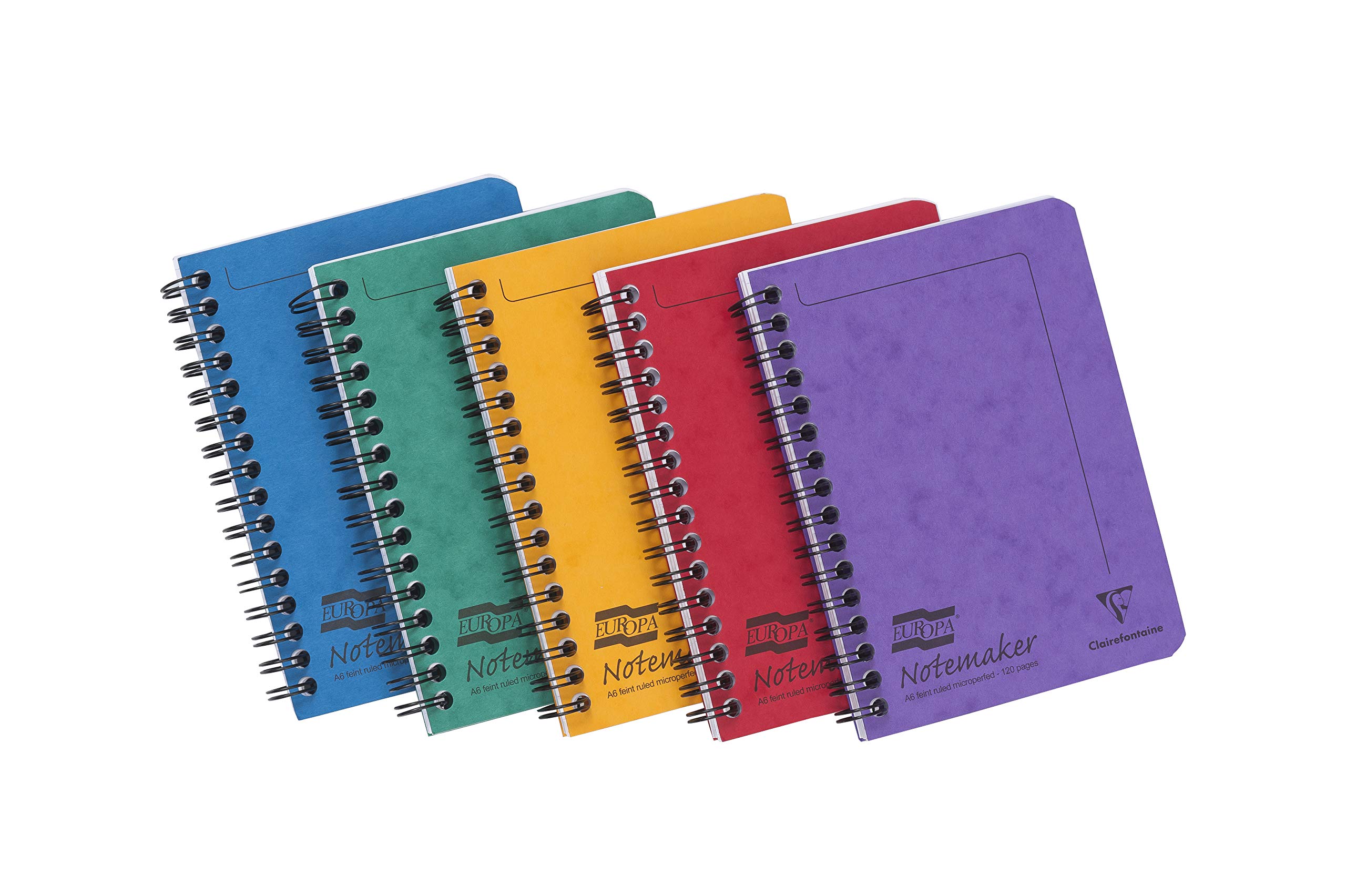 clairefontaine-europa-4821138z-spiralhefte-10er-pack-a6-60-blatt-liniert-90g-sor image 8