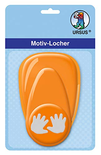 ursus-19480062-motivlocher-mit-hebel-mittel-baby-h-nde-25-4-mm-orange image 2
