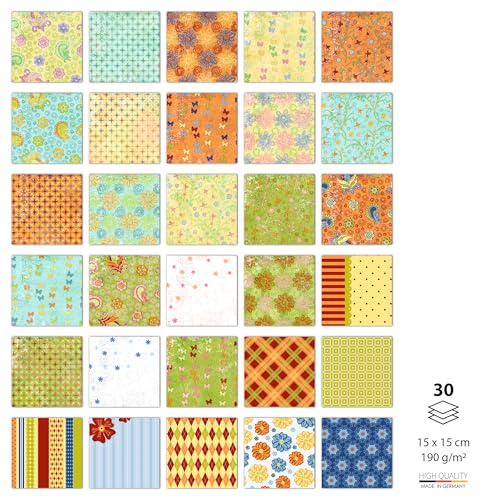 ursus-design-paper-pack-flowers-4108-00-03-designpapier-15-x-15-cm-30-blatt-190- image 7