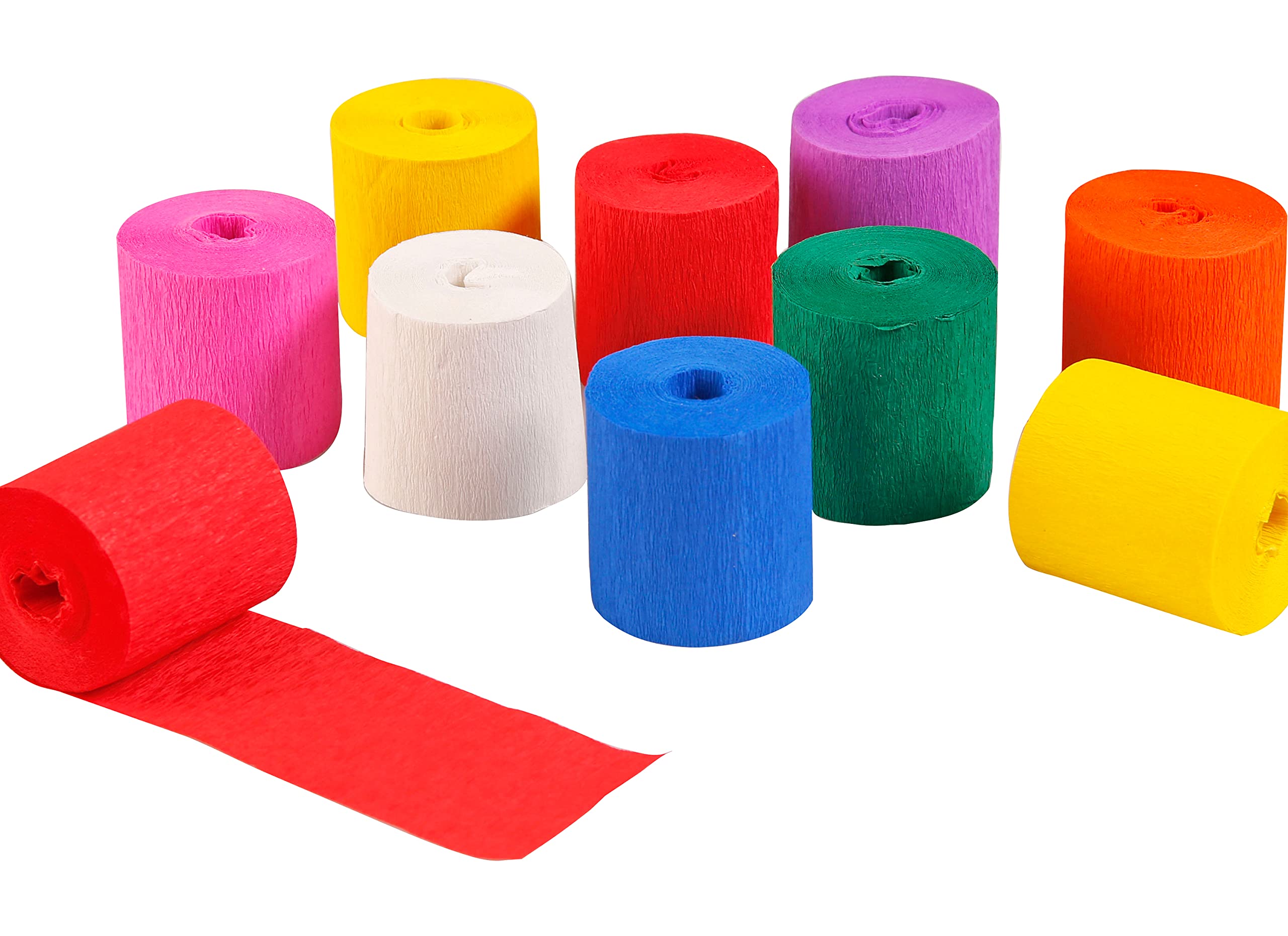 clairefontaine-914299c-krepppapier-feuerfest-10-rollen-5-cm-x-10-m-8-farben-sort image 1