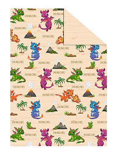 ursus-fotokarton-kids-drache-din-a4-300-g-qm-10-blatt-beidseitig-bedruckt image 2