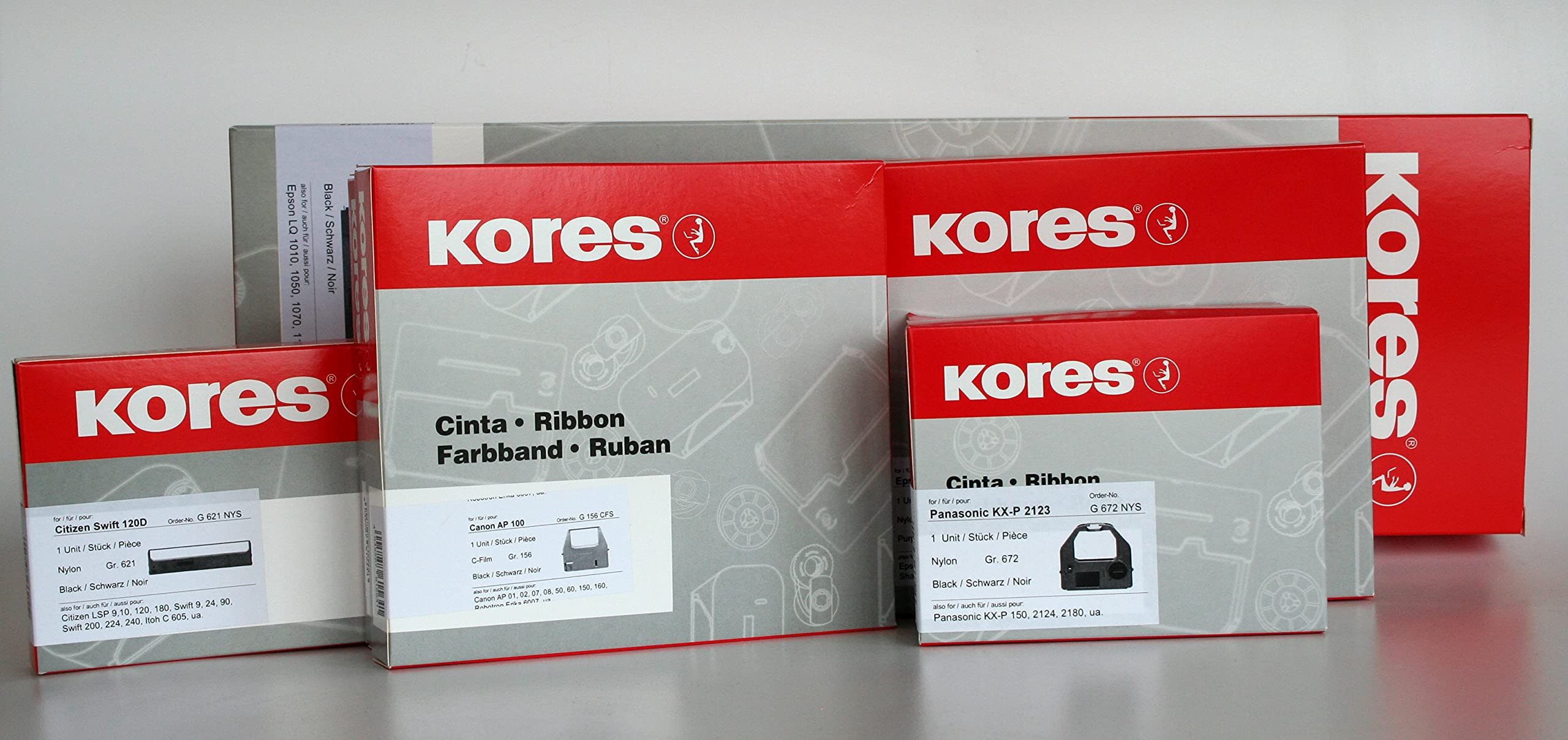 kores-schreibmaschinenfarbband-seide-schwarz-rot-din-doppelspule image 2