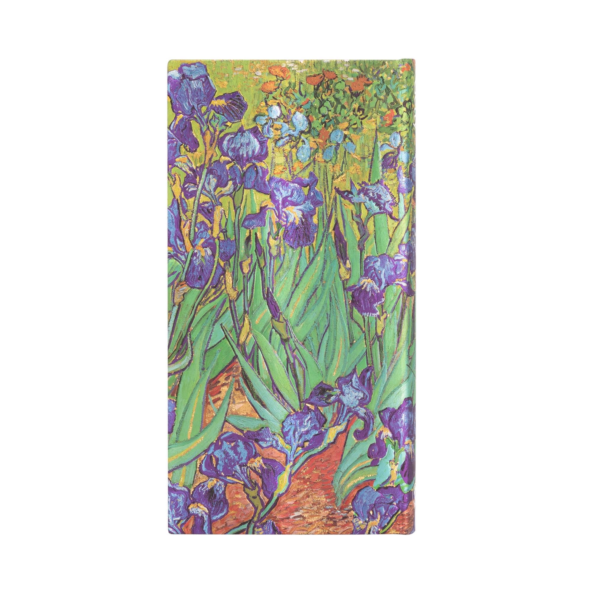 paperblanks-van-gogh-s-irises-slim-liniert-hardcover-journal-mit-gummiband image 2