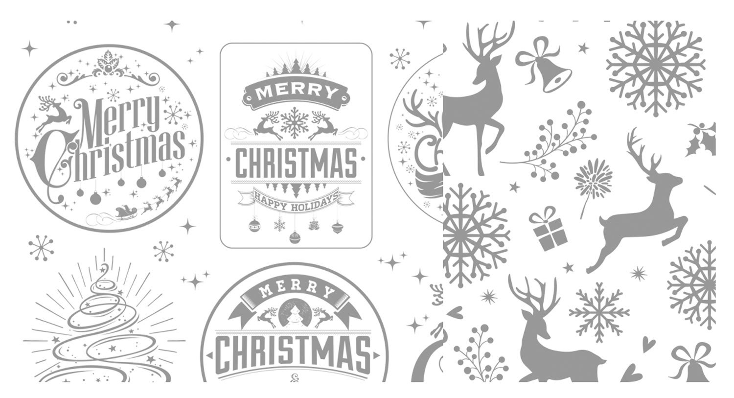 ursus-81920006-zauberpapier-merry-christmas-23x33-cm-250-g-qm-10-blatt-uv-relief image 3