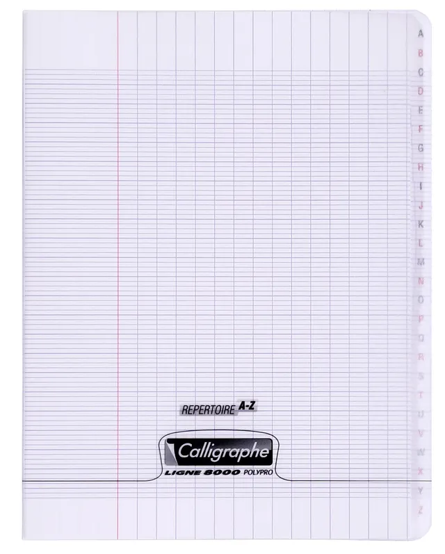 clairefontaine-calligraphe-adressbuch-vokabelheft-17x22cm-48-blatt-transparent image 1