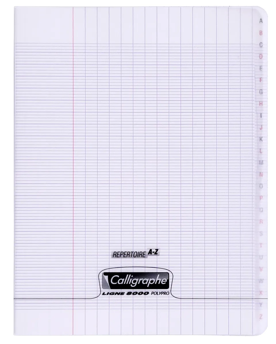 clairefontaine-calligraphe-adressbuch-vokabelheft-17x22cm-48-blatt-transparent image 1
