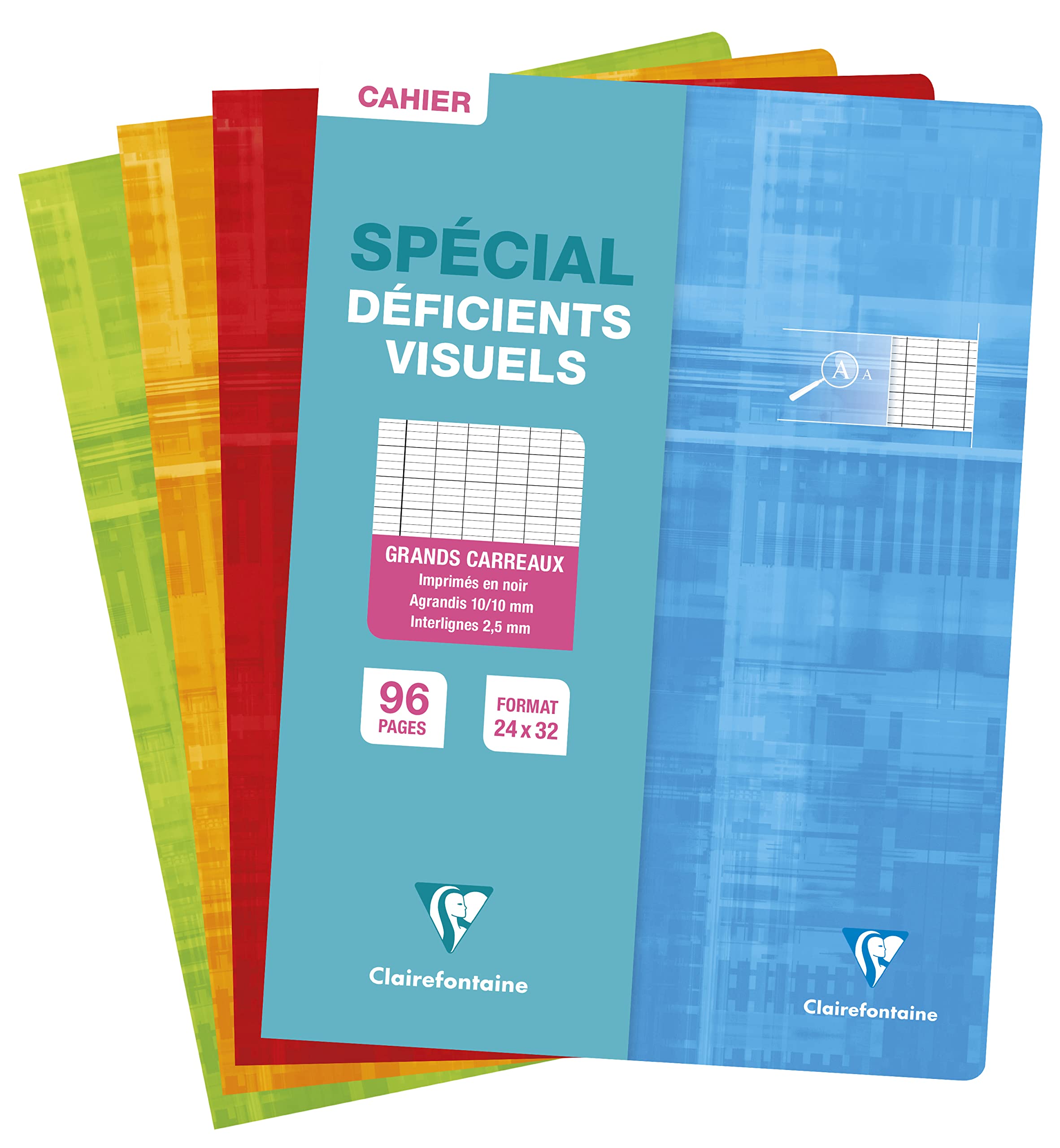 clairefontaine-63396c-heft-a4-48-blatt-seyes-2-5mm-10-10-90g-sortiert image 1