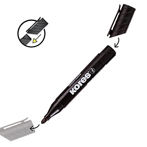 kores-k-marker-xp1-permanent-marker-rundspitze-blau-12-st-ck image 8