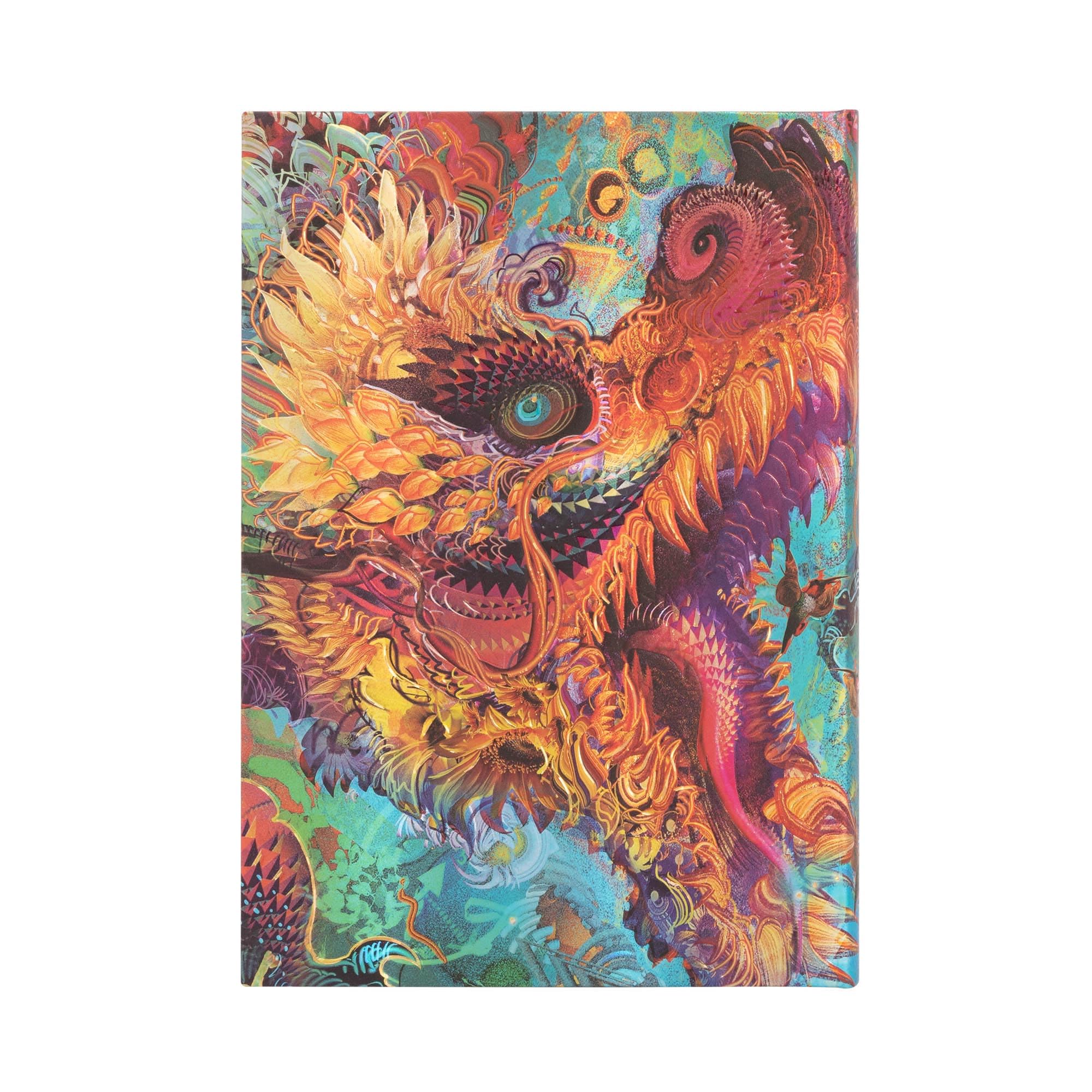 paperblanks-humming-dragon-midi-notizbuch-liniert-hardcover-mit-elastikband-andr image 2