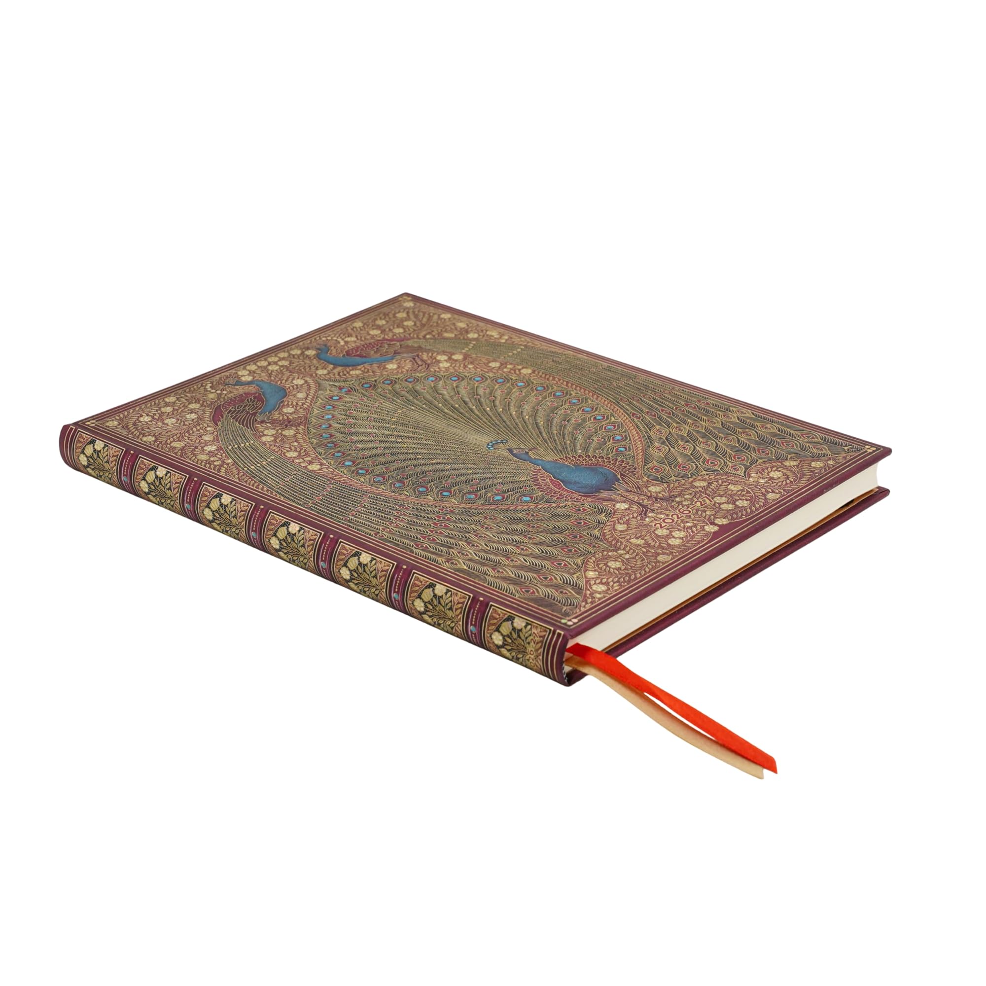 paperblanks-18-monatskalender-2027-hafiz-pfauen-ultra-vertikal-1-woche-2-seiten image 3