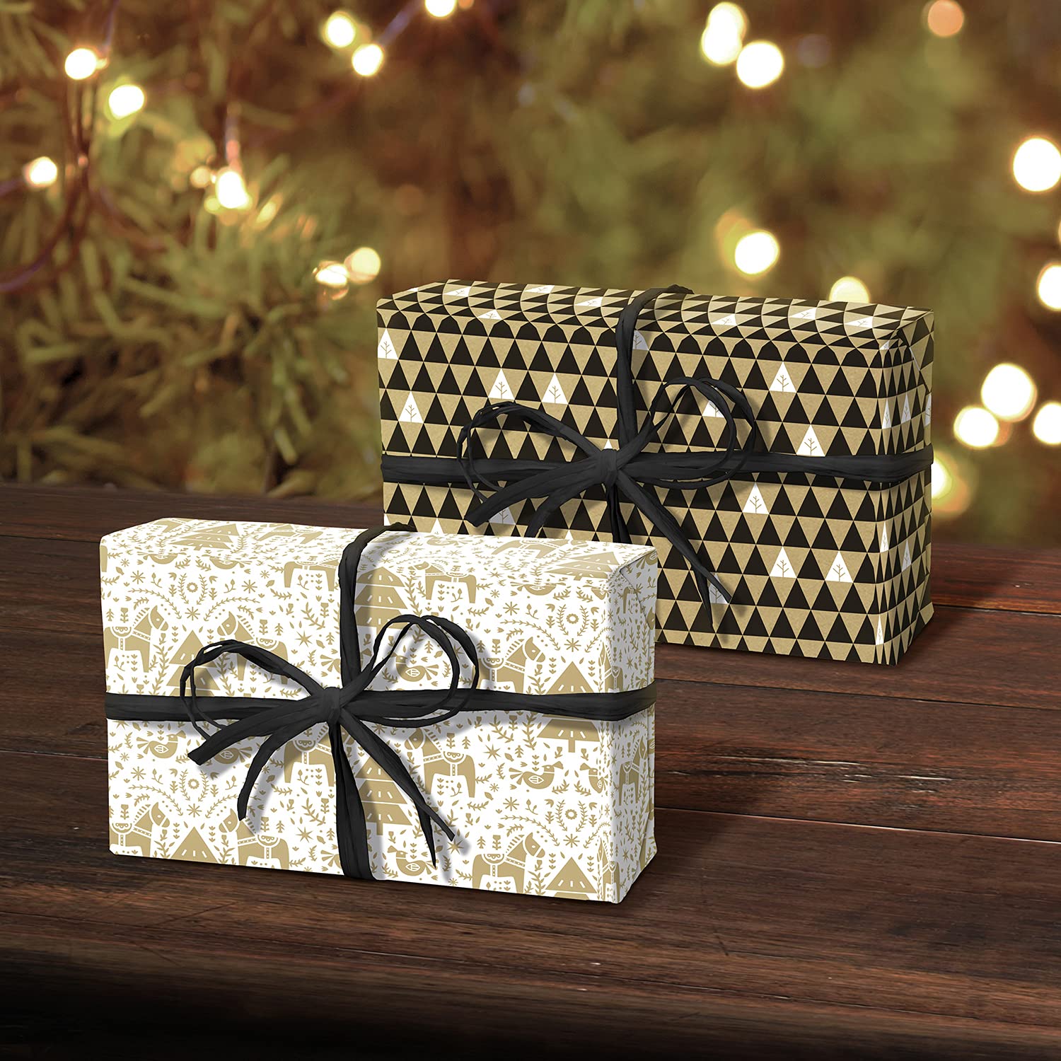 clairefontaine-tiny-rolls-geschenkpapier-set-kraft-wei-schwarz-mit-band-und-etik image 5