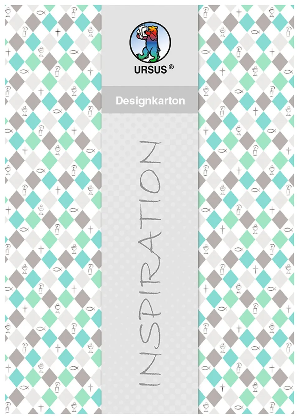 ursus-62174601-designkarton-jesus-aqua-raute-din-a4-200-g-qm-5-blatt-einseitig-b image 1