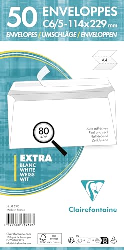 clairefontaine-forever-packung-mit-50-umschl-gen-wei-c6-5-114-x-229-mm-selbstkle image 7