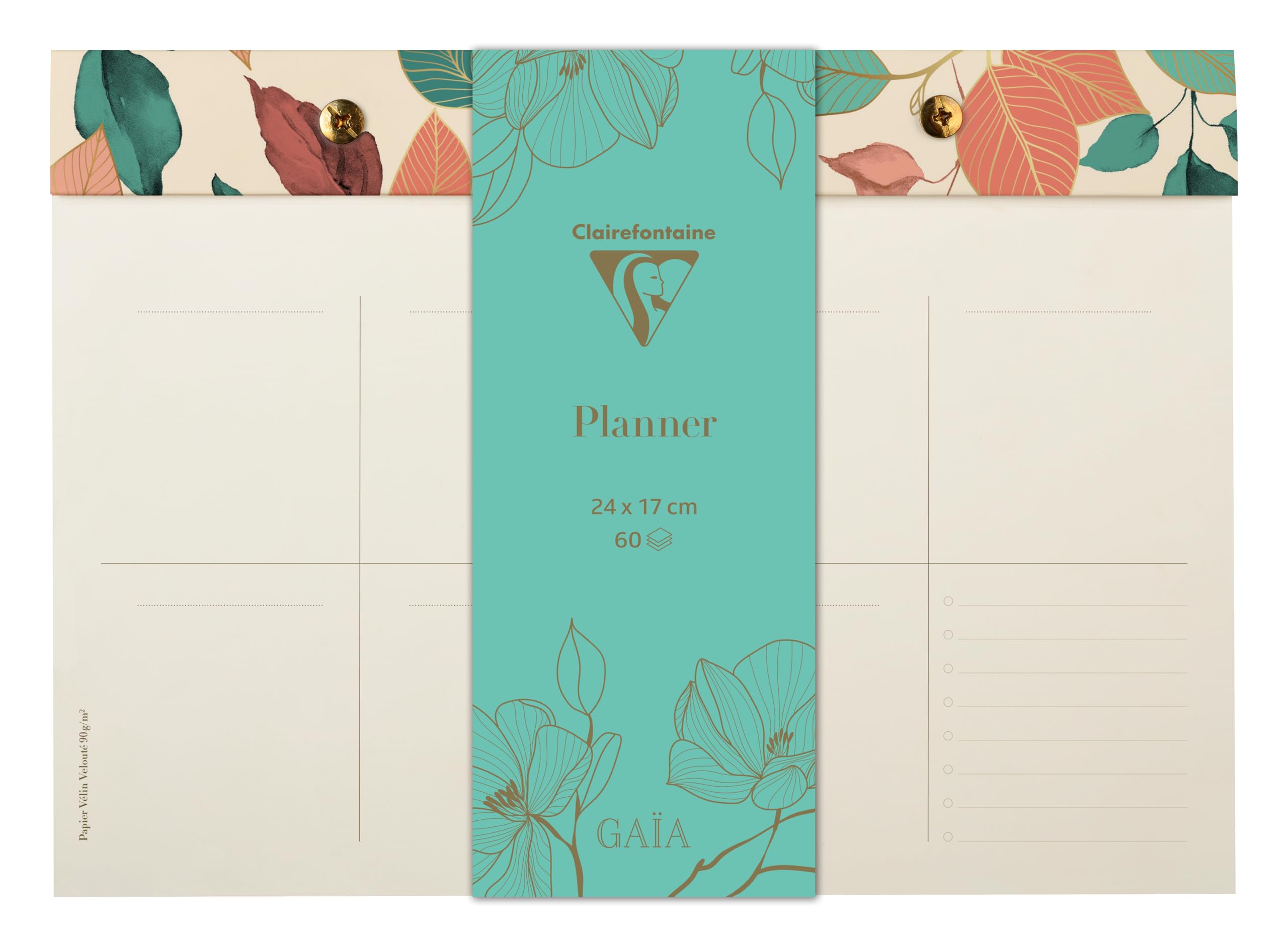 clairefontaine-116254c-wochenplaner-flying-ga-a-beige-24x17-cm-60-blatt image 1