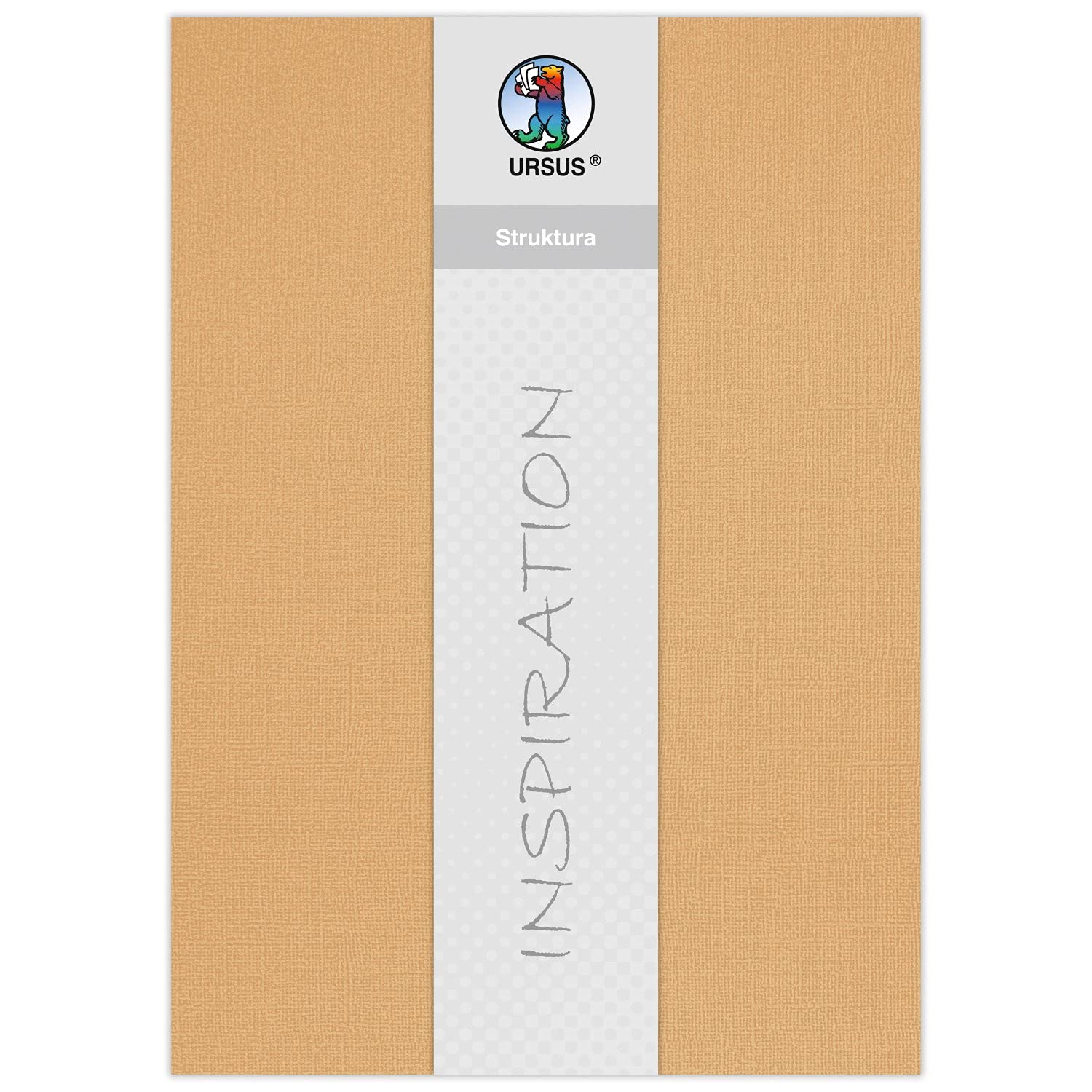 ursus-80010001-bastelkarton-struktura-basic-1-vanille-220-g-qm-23-x-33-cm-5-blat image 1