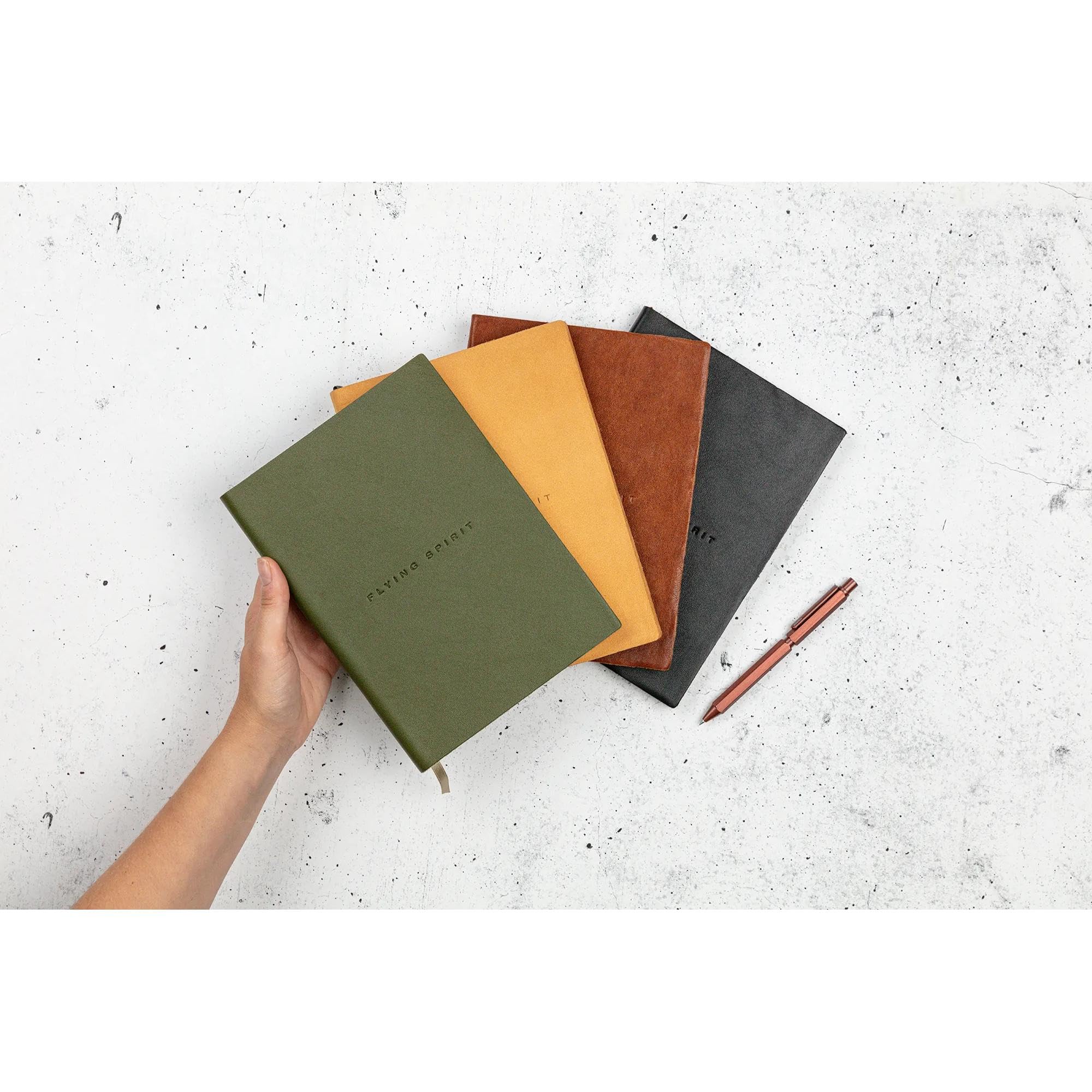 clairefontaine-106946c-heft-flying-spirit-cognac-a5-leder-cover-liniert-90-blatt image 5