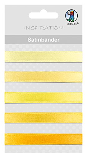 ursus-satin-b-nder-gelb-ca-90-cm-5-farbt-ne-f-r-karten-geschenke image 2