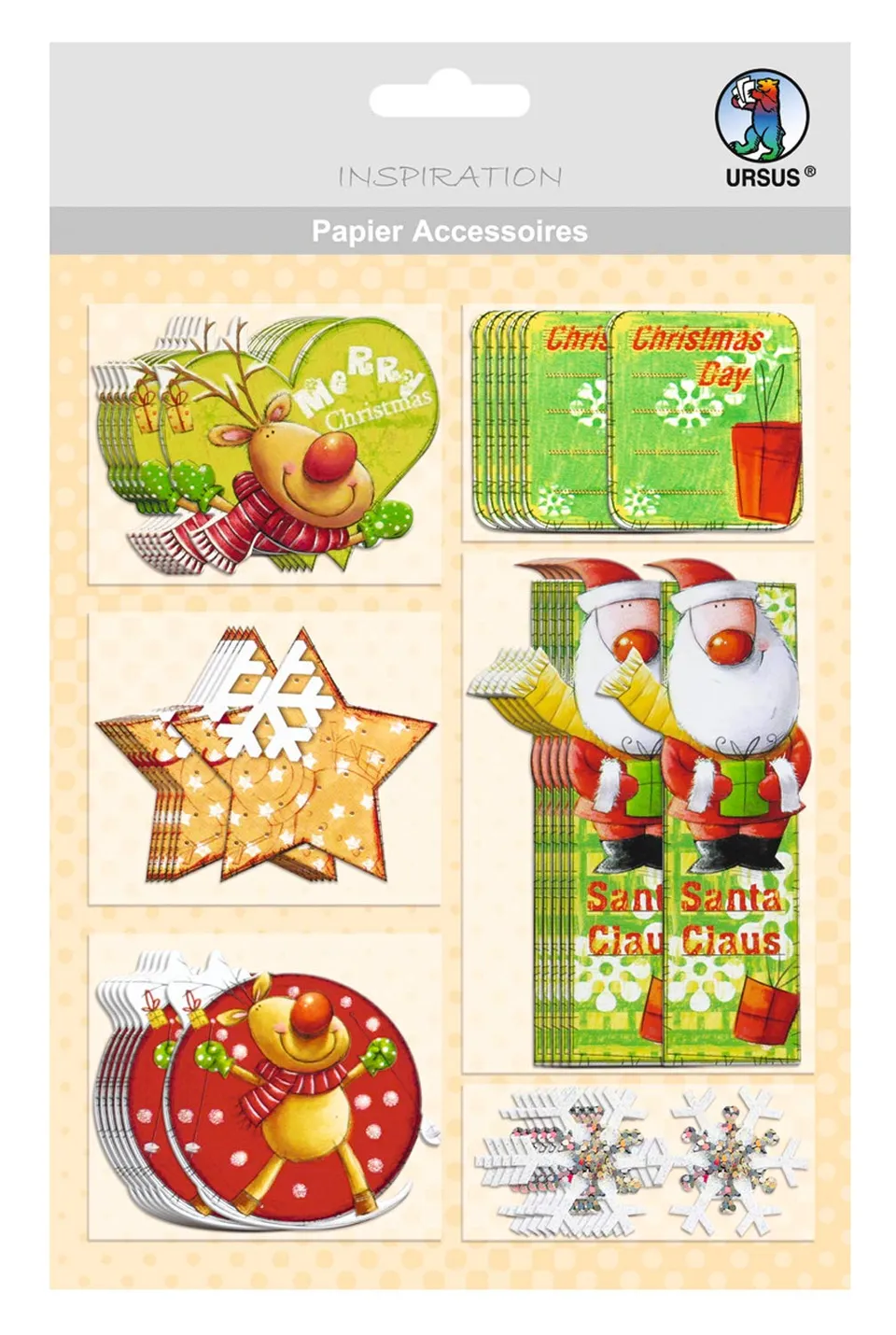 ursus-56500027-papier-accessoires-weihnachtliche-motive-27-36-st-ck-papiermotive image 1