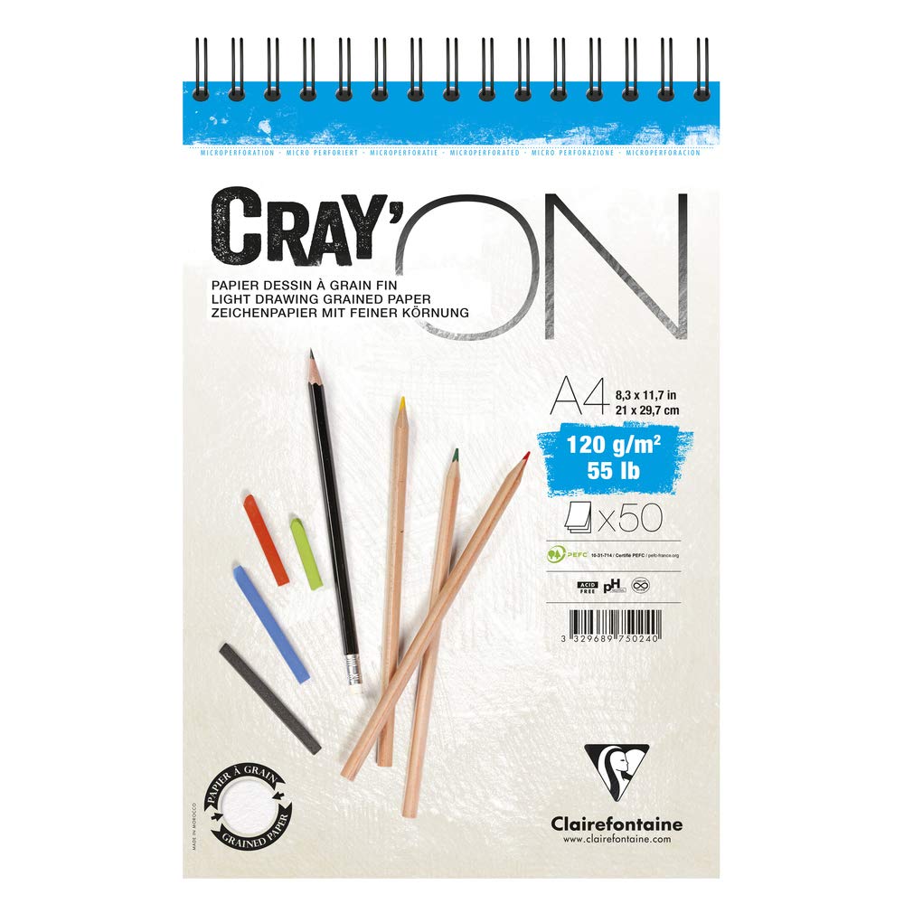 clairefontaine-975032c-zeichenblock-cray-on-din-a3-160-g-extra-wei-30-blatt-spir image 7