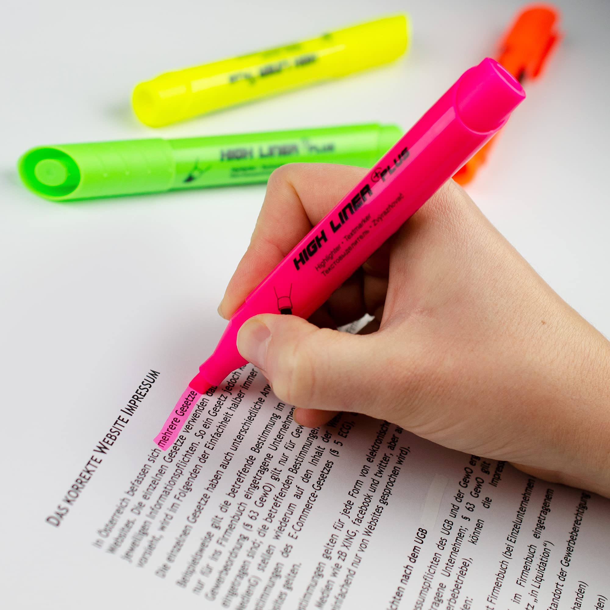 kores-high-liner-fine-textmarker-pink-mit-keilspitze-12-st-ck image 4
