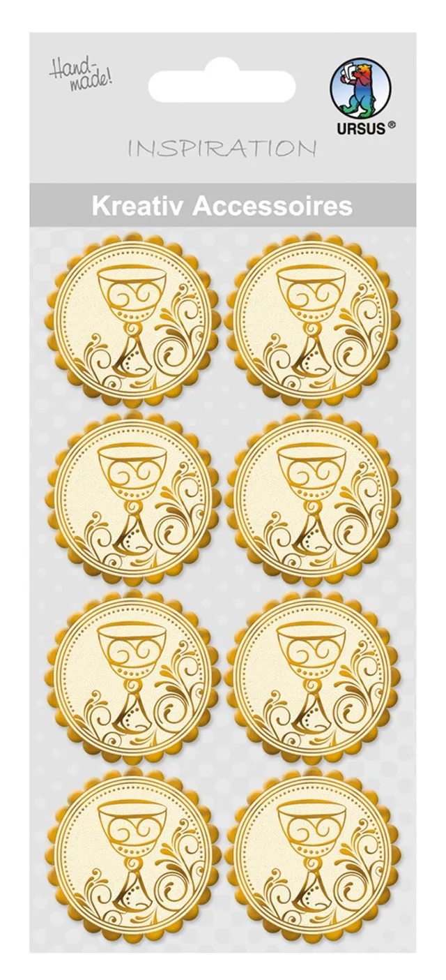 ursus-kreativ-accessoires-charity-kelch-gold-selbstklebend-8-st-ck image 1