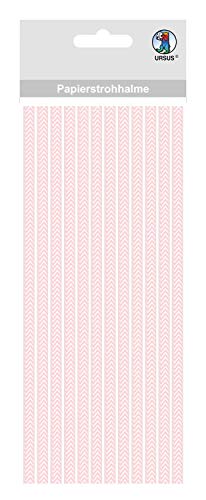 ursus-56750015-papierstrohhalme-chevron-rosa-s-19-5-cm-24-st-ck image 2