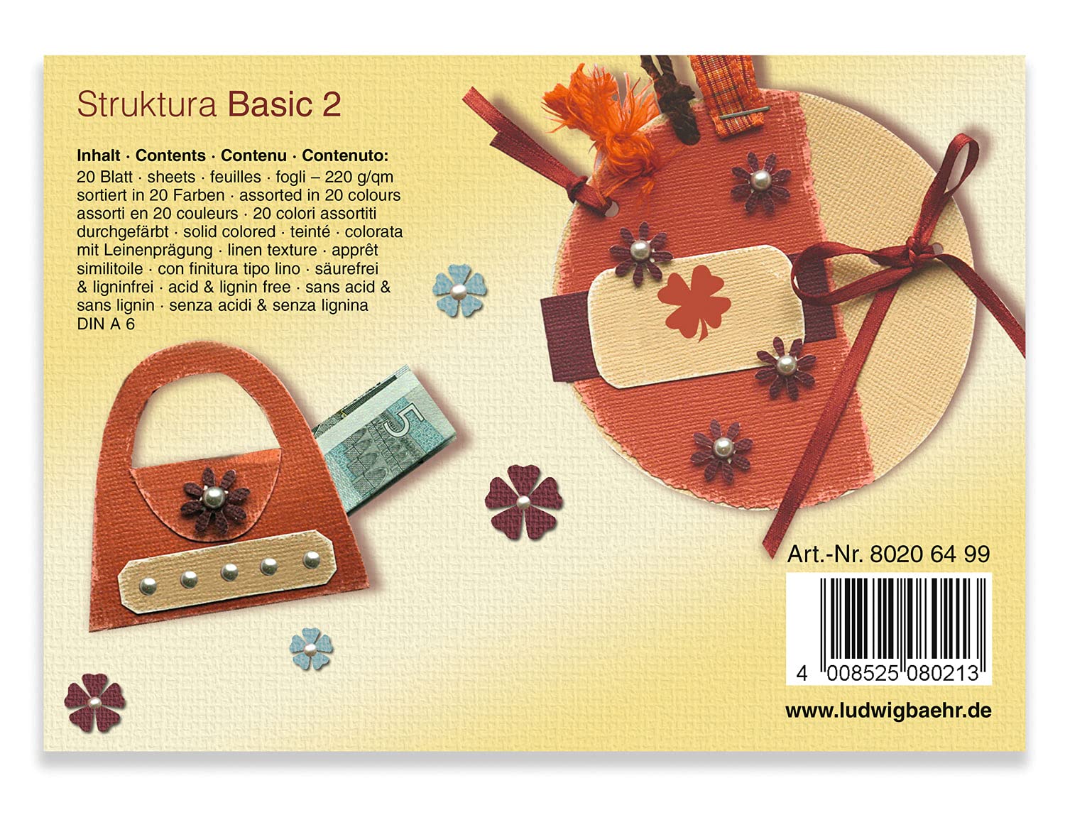 ursus-struktura-basic-2-bastelblock-din-a6-60-blatt-in-20-farben-220-g-qm image 3
